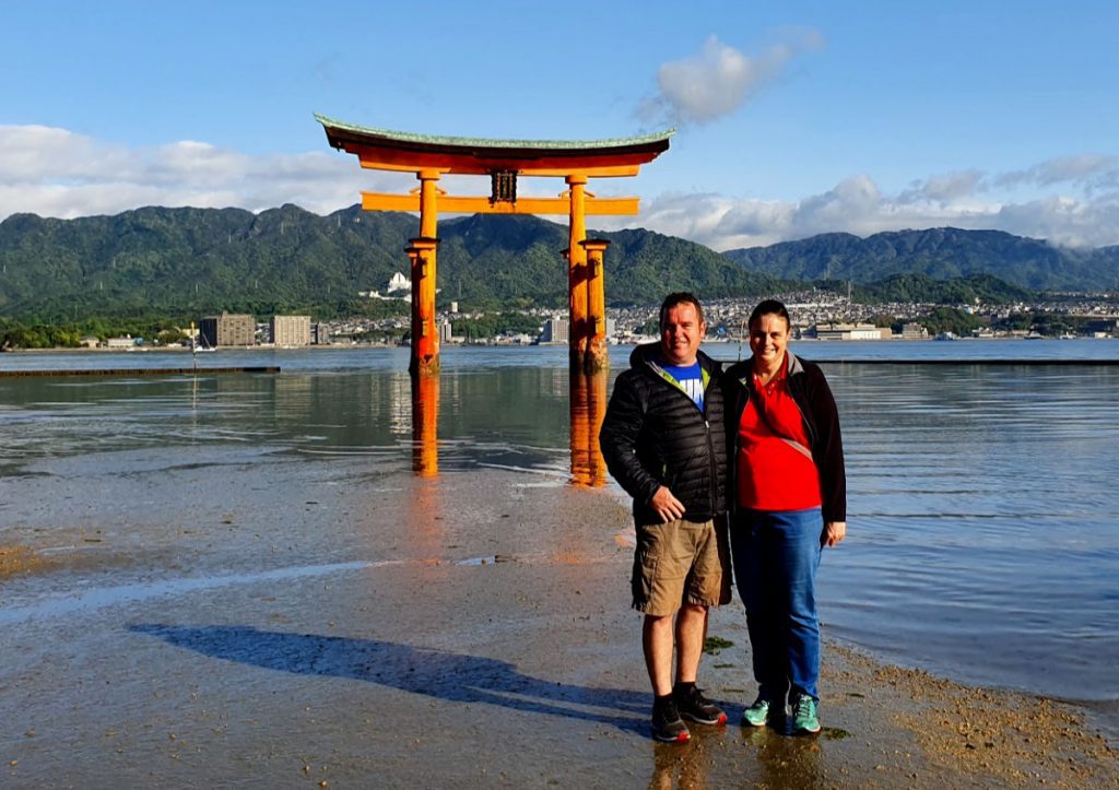 Anne & Tony visiting Miyajima Island in Japan